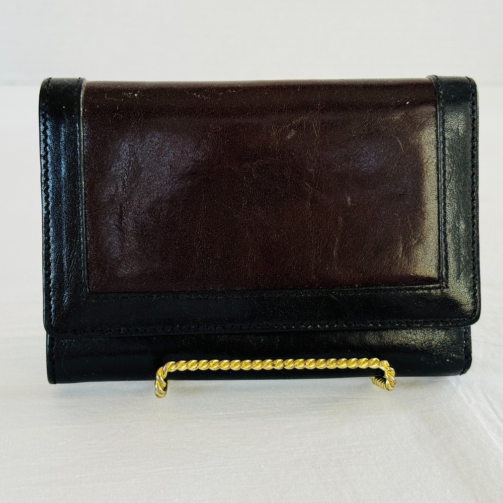 Brahmin Black Leather Tri-fold Wallet NWT ***READ***